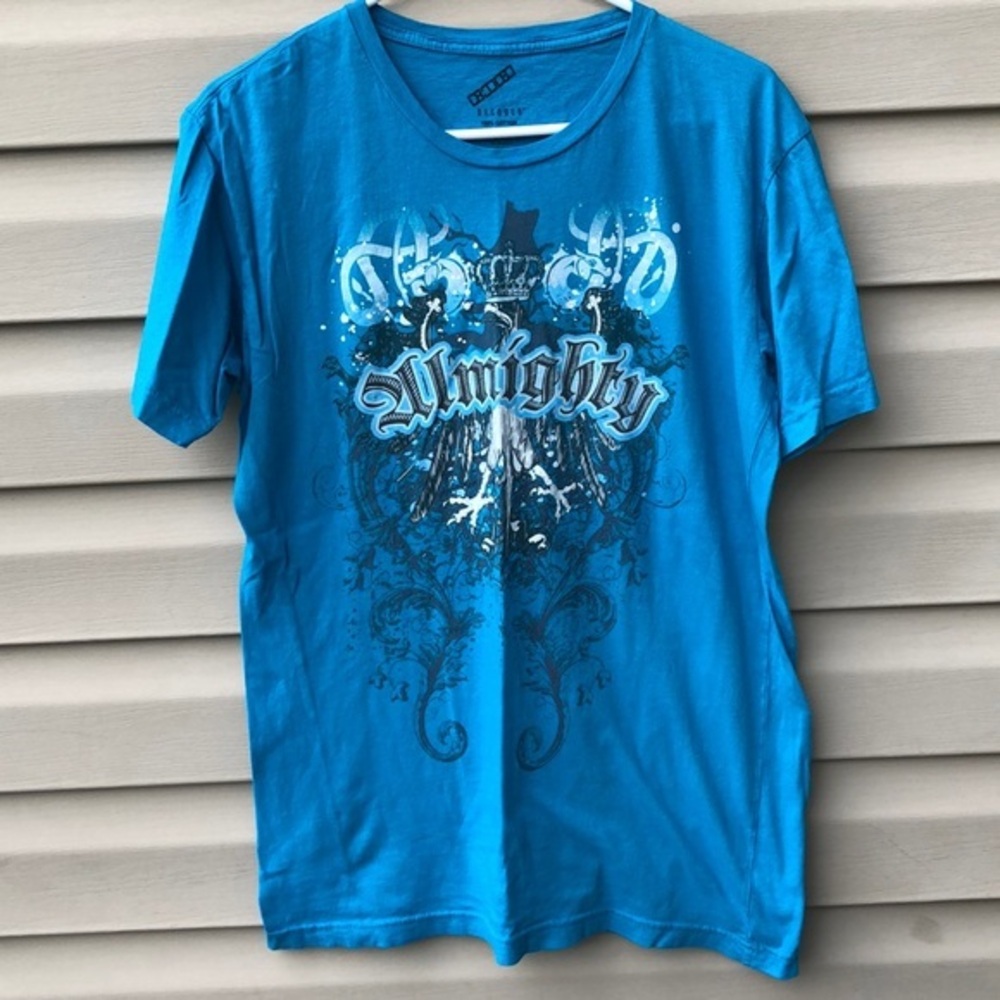 Decoded men’s aqua shirt sleeve tee shirt
